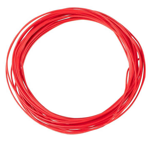Faller 163781 - Stranded wire 0.04 mm², red, 10 m