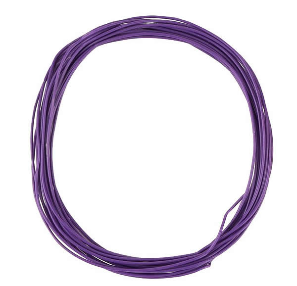 Faller 163787 - Stranded wire 0.04 mm², violet, 10 m