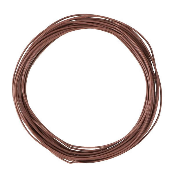 Faller 163788 - Stranded wire 0.04 mm², brown, 10 m