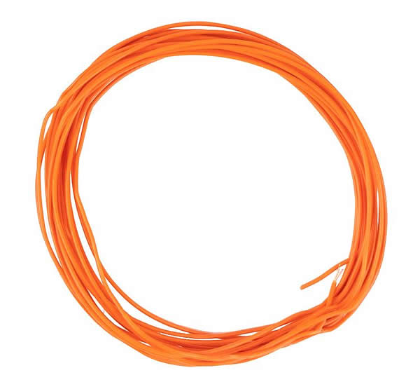 Faller 163789 - Stranded wire 0.04 mm², orange, 10 m