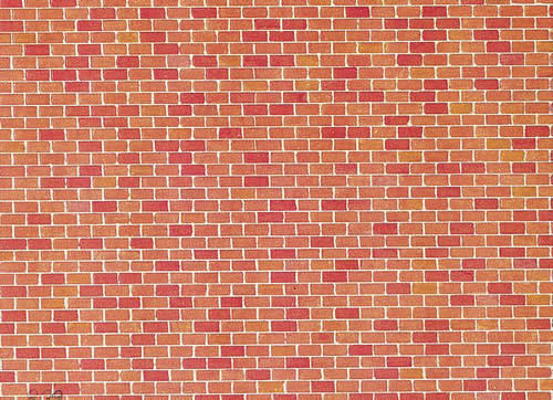 Faller 170608 - Wall card, Red brick