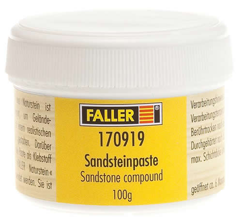 Faller 170919 - Stone paste, 100 g, dark white