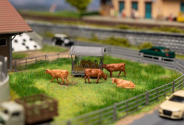 Faller 180235 - Cows Figurine set with mini sound effect