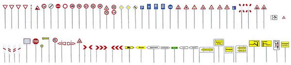 Faller 180533 - Set of traffic signs