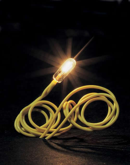 Faller 180677 - 3 Micro-cable bulb, white