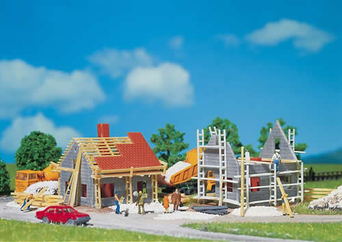 Faller 232223 2Homes Under Construction N Scale Building Kit 