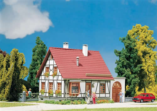Faller 252215 - Timbered house with garage, Ready-made model
