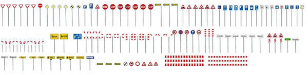 Faller 272449 - Set of traffic signs