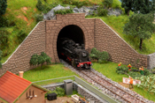 2 Tunnel Portals, single-track