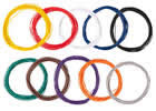 Assorted stranded wires 0.04 mm², 10 colours 10 m each