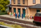 Railway staff & conductor whistle Figurine set with mini sound effect