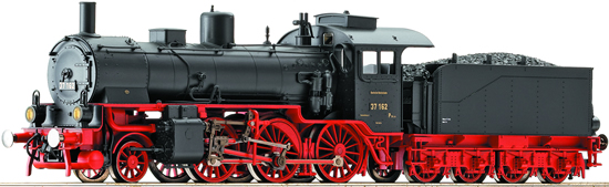 Fleischmann 413704 - Steam locomotive BR 37 162, DRG blk/red livery