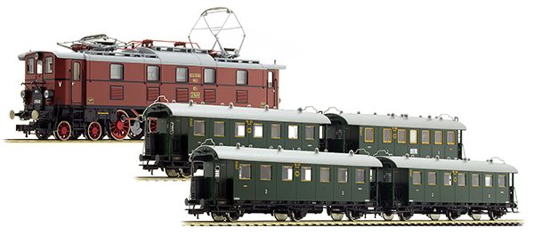 Fleischmann 481771 - German Passenger Train Set w. Electric Loco EP5 of the DRG (Sound)