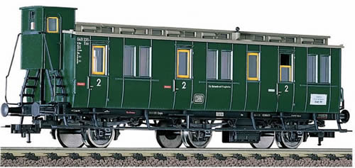 Fleischmann 5066 - Passenger coach 2nd class with luggage compartment, 3-axled, type B 3 tr (C 3 tr pr 02) of the DB
