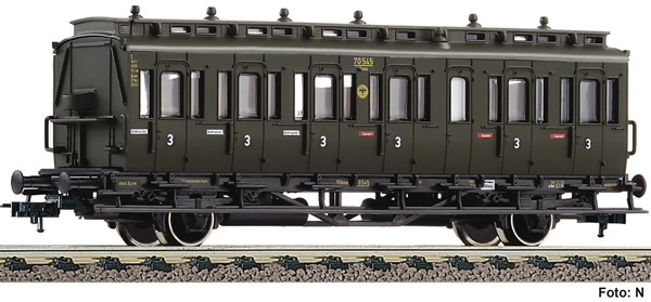 Fleischmann 507153 - German 2-axle Compartment Coach 3. Class of the DRG 