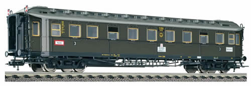 Fleischmann 515301 - Express coach 3rd class, type C 4ü pr08 of the DRG, with tail end indicators