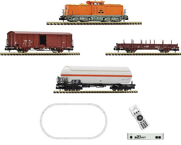 Fleischmann 5170001 - z21 start Digitalset: German Diesel locomotive class 111 with goods train of the DR