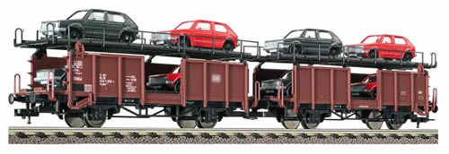 Fleischmann 522501 - Double-deck car transporter set (in 2 parts), type Laaes 541 of the DB.