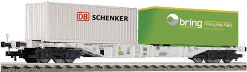 Fleischmann 524105 - Container carrying wagon w. containers