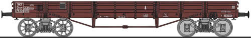 Fleischmann 526201 - Low sided wagon 4 axle, SNCF