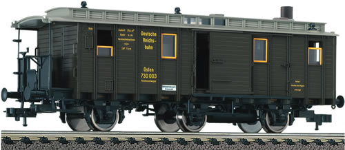 Fleischmann 538283 - DRG 3-axle boiler heating wagon type Heiz3ipr04, with smoke generator