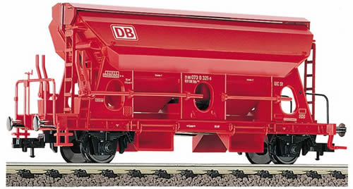 Fleischmann 5517 - Self-unloading hopper wagon (without function) in traffic red livery, type Tds.928