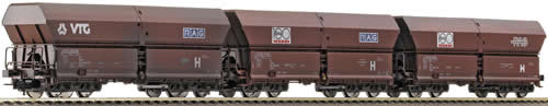 Fleischmann 581212 - Anniversay Set: 3-Piece Coal Car Set Weathered RAG