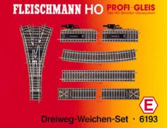 Fleischmann 6193 - THREE WAY POINT SET