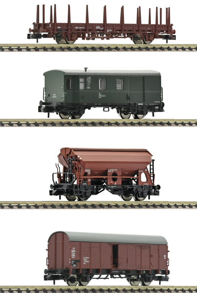 Fleischmann 6660044 - German 4-piece set: Freight train, of the DB