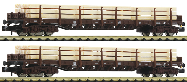 Fleischmann 6660048 - Austrian 2-piece set: Stake wagons of the ÖBB