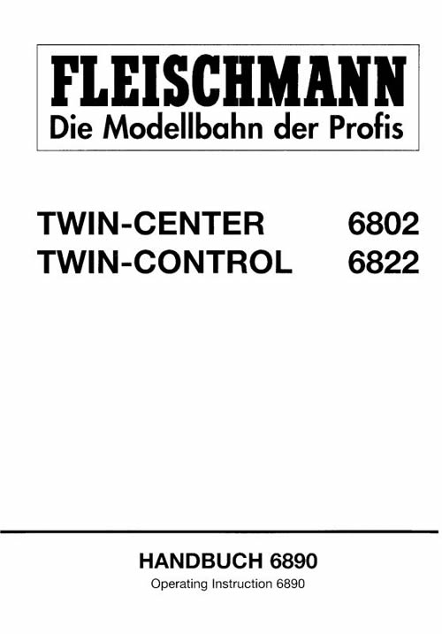 Fleischmann 6890 - TWIN CENTER HANDBOOK
