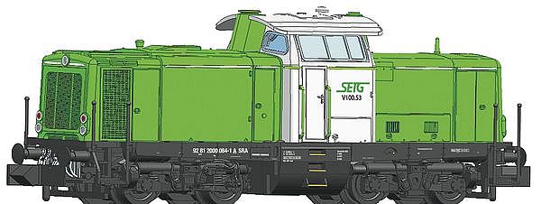 Fleischmann 721283 - Austrian Diesel locomotive V 100.53 of the SETG (Sound Decoder)