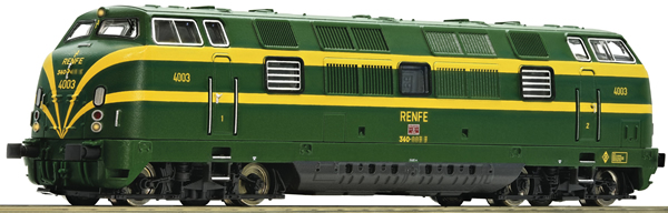 Fleischmann 725010 - Spanish Diesel locomotive series 340 of the RENFE               