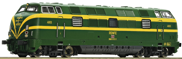 Fleischmann 725080 - Spanish Diesel locomotive series 340 of the RENFE (Sound)      