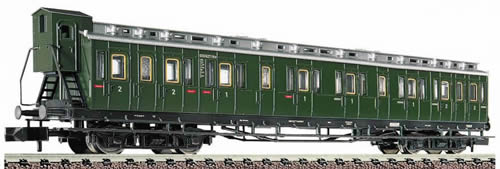 Fleischmann 8042 - Compartment coach 1st/2nd class, type AB4 (BCpr04) of the DB, with brakemans cab