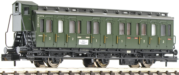 Fleischmann 806501 - 3-axled 1st/2nd class compartment coach with brakeman‘s cab, type BC3 pr03 DB