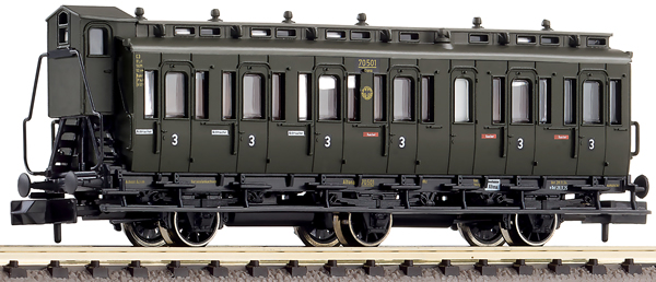 Fleischmann 807005 - 3-axled 3rd class compartment coach with brakeman‘s cab, type C3 pr11 DRG