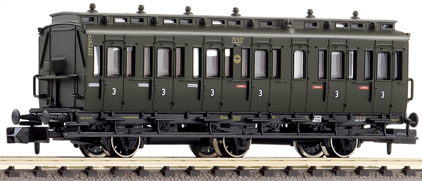 Fleischmann 807006 - 3-axled 3rd class compartment coach, type C3 pr11 DRG