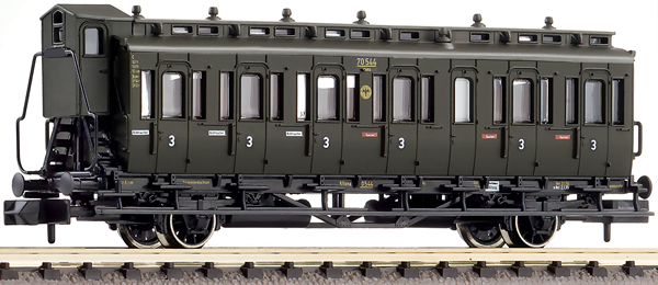 Fleischmann 807104 - 2-axled 3rd class compartment coach with brakeman‘s cab, type C pr21 DRG