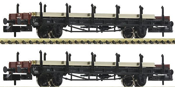 Fleischmann 823607 - German 2 piece set: Rail transport wagons of the DRG