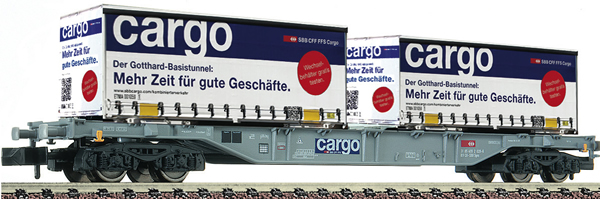 Fleischmann 825209 - Container carrier wagon                     
