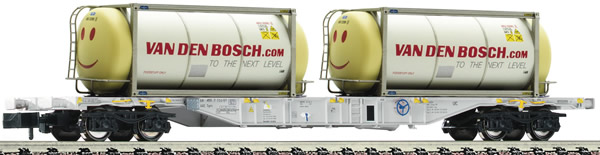 Fleischmann 825211 - Container carrier wagon that carries two tank containers, AAE