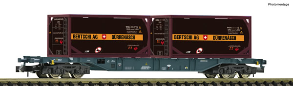 Fleischmann 825213 - Container carrier wagon type Sgns Private