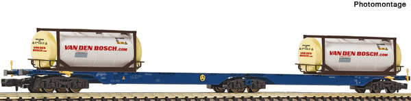 Fleischmann 825338 - Double container carrier wagon type Sggmrs AAE