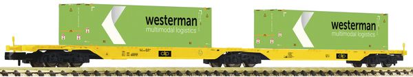 Fleischmann 825342 - Private Double container carrier wagon of CLIP