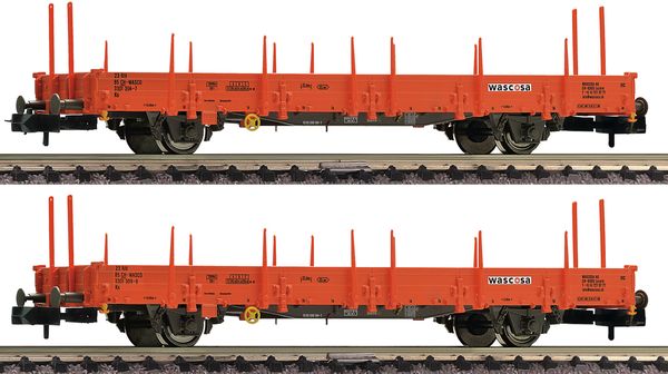 Fleischmann 825752 - Swiss 2 piece set: Swivel stake wagons of the Wascosa