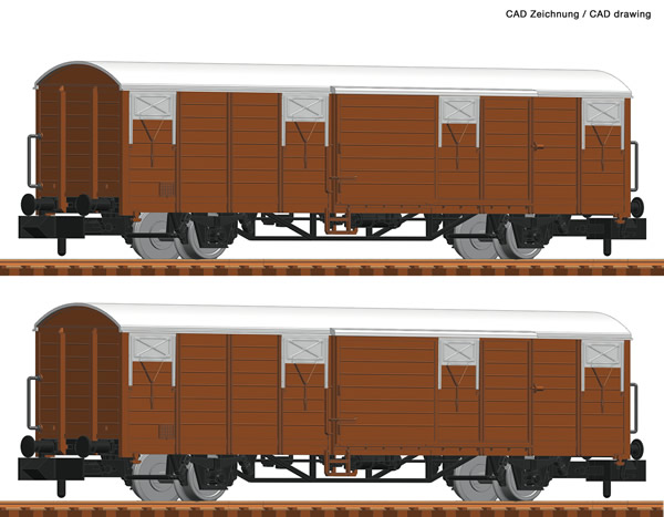 Fleischmann 826210 - 2 piece set boxcars