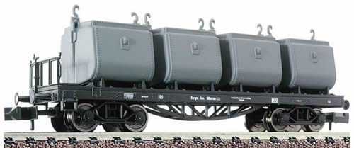 Fleischmann 826601 - 4-axled coal tub truck w/ brakemans platform of the mining company Hibernia A.G.
