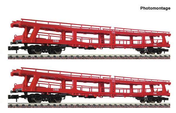 Fleischmann 829502 - 2 piece set stand-in deck coach carriers for passenger trains