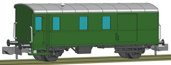 Fleischmann 830152 - PolishGoods train baggage wagon of the PKP
